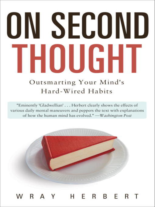 Title details for On Second Thought by Wray Herbert - Available